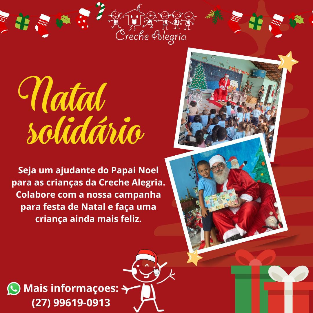 Comunicação, Marketing E Tecnologia - Vaquinha Solidária Para A Festa De Natal Da Creche Alegria: Doe E Transforme Vidas